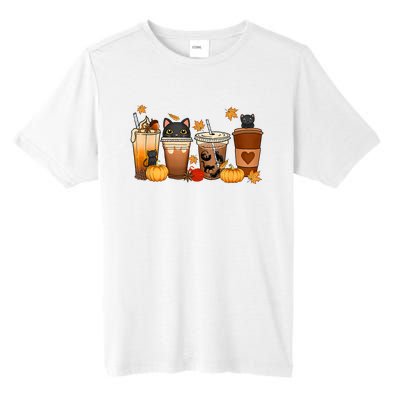 Cat Coffee Cat Mom Funny Halloween Tall Fusion ChromaSoft Performance T-Shirt