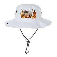 Cat Coffee Cat Mom Funny Halloween Legacy Cool Fit Booney Bucket Hat