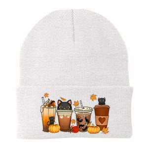 Cat Coffee Cat Mom Funny Halloween Knit Cap Winter Beanie