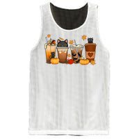 Cat Coffee Cat Mom Funny Halloween Mesh Reversible Basketball Jersey Tank