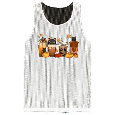 Cat Coffee Cat Mom Funny Halloween Mesh Reversible Basketball Jersey Tank