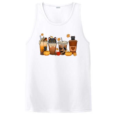 Cat Coffee Cat Mom Funny Halloween PosiCharge Competitor Tank