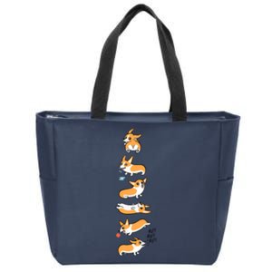 Cutie Corgis Zip Tote Bag