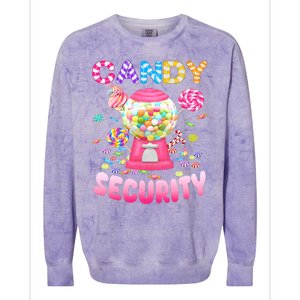 Candysecurity Candyland Costume Teens Adult Colorblast Crewneck Sweatshirt