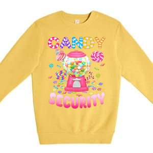 Candysecurity Candyland Costume Teens Adult Premium Crewneck Sweatshirt