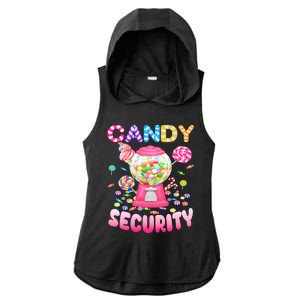 Candysecurity Candyland Costume Teens Adult Ladies PosiCharge Tri-Blend Wicking Draft Hoodie Tank