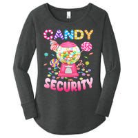 Candysecurity Candyland Costume Teens Adult Women's Perfect Tri Tunic Long Sleeve Shirt