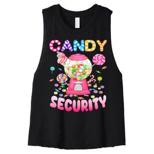 Candysecurity Candyland Costume Teens Adult Women's Racerback Cropped Tank