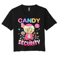 Candysecurity Candyland Costume Teens Adult Women's Crop Top Tee