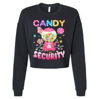 Candysecurity Candyland Costume Teens Adult Cropped Pullover Crew