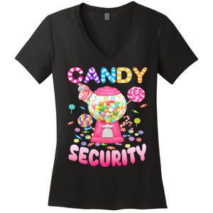 Candysecurity Candyland Costume Teens Adult Women's V-Neck T-Shirt