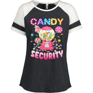 Candysecurity Candyland Costume Teens Adult Enza Ladies Jersey Colorblock Tee