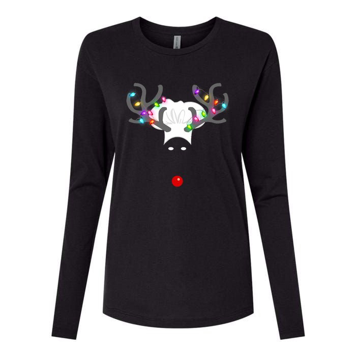 Culinary Cook Christmas Lights Merry Christmas Chef Womens Cotton Relaxed Long Sleeve T-Shirt