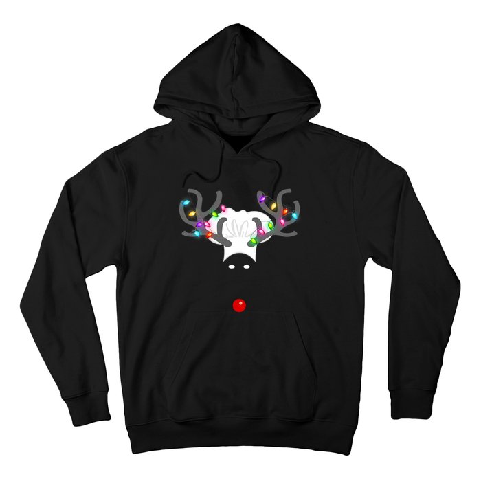 Culinary Cook Christmas Lights Merry Christmas Chef Hoodie