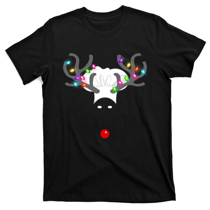 Culinary Cook Christmas Lights Merry Christmas Chef T-Shirt