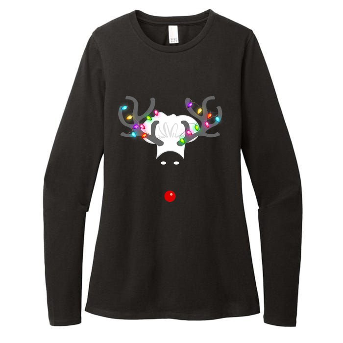 Culinary Cook Christmas Lights Merry Christmas Chef Womens CVC Long Sleeve Shirt