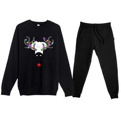 Culinary Cook Christmas Lights Merry Christmas Chef Premium Crewneck Sweatsuit Set