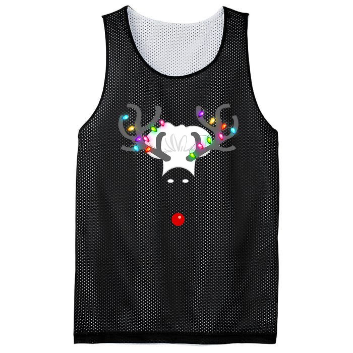 Culinary Cook Christmas Lights Merry Christmas Chef Mesh Reversible Basketball Jersey Tank