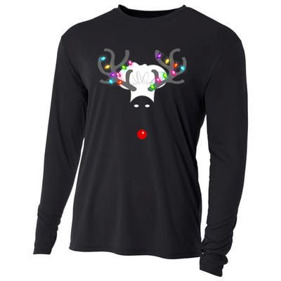 Culinary Cook Christmas Lights Merry Christmas Chef Cooling Performance Long Sleeve Crew