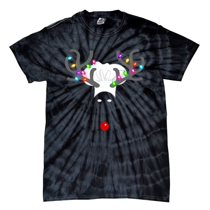 Culinary Cook Christmas Lights Merry Christmas Chef Tie-Dye T-Shirt