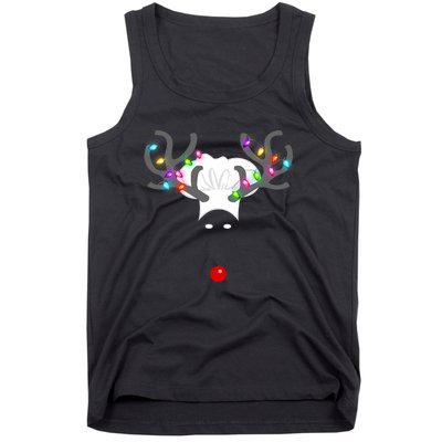 Culinary Cook Christmas Lights Merry Christmas Chef Tank Top