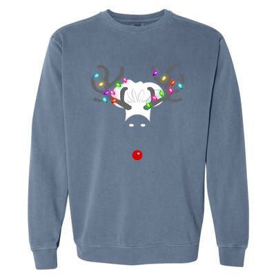 Culinary Cook Christmas Lights Merry Christmas Chef Garment-Dyed Sweatshirt