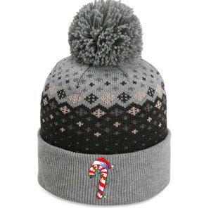 Christmas Candy Cane Santa Hat  The Baniff Cuffed Pom Beanie