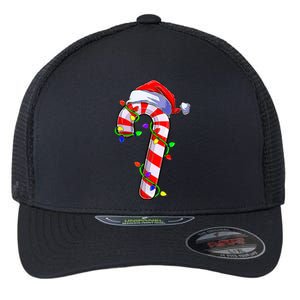 Christmas Candy Cane Santa Hat  Flexfit Unipanel Trucker Cap