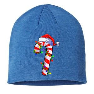 Christmas Candy Cane Santa Hat  Sustainable Beanie