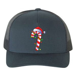 Christmas Candy Cane Santa Hat  Yupoong Adult 5-Panel Trucker Hat