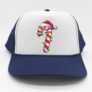 Christmas Candy Cane Santa Hat  Trucker Hat