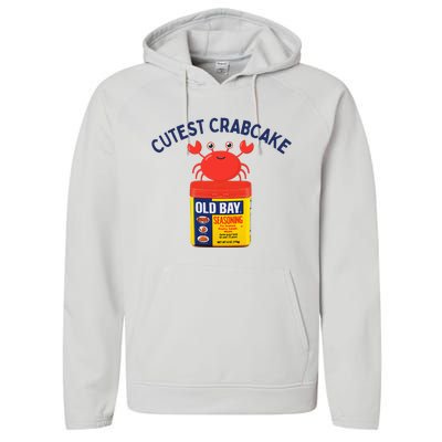 Cutest Crab Cake Maryland Child Performance Fleece Hoodie