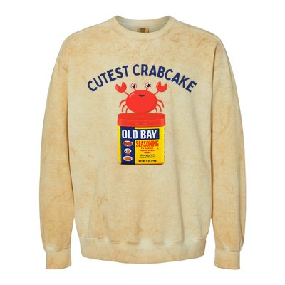 Cutest Crab Cake Maryland Child Colorblast Crewneck Sweatshirt