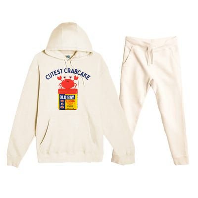 Cutest Crab Cake Maryland Child Premium Hooded Sweatsuit Set