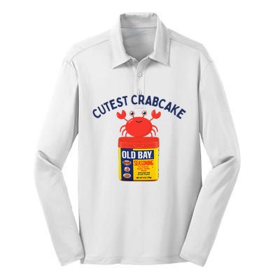 Cutest Crab Cake Maryland Child Silk Touch Performance Long Sleeve Polo