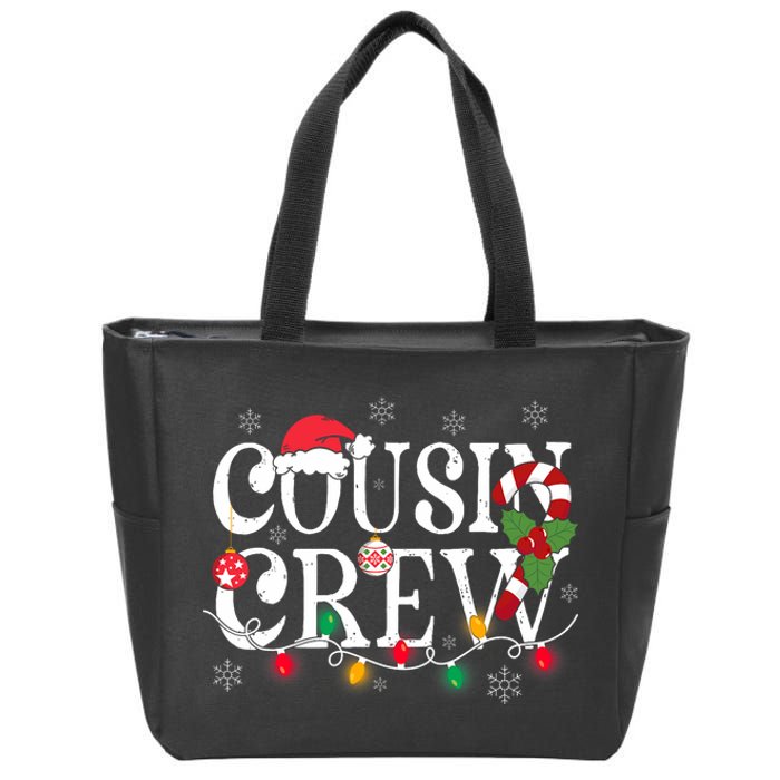 Cousin Crew Christmas Cousins Christmas Matching Family Zip Tote Bag