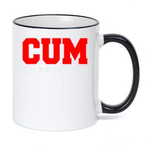 Cum Cardinals_ Christian University Michigan 11oz Black Color Changing Mug