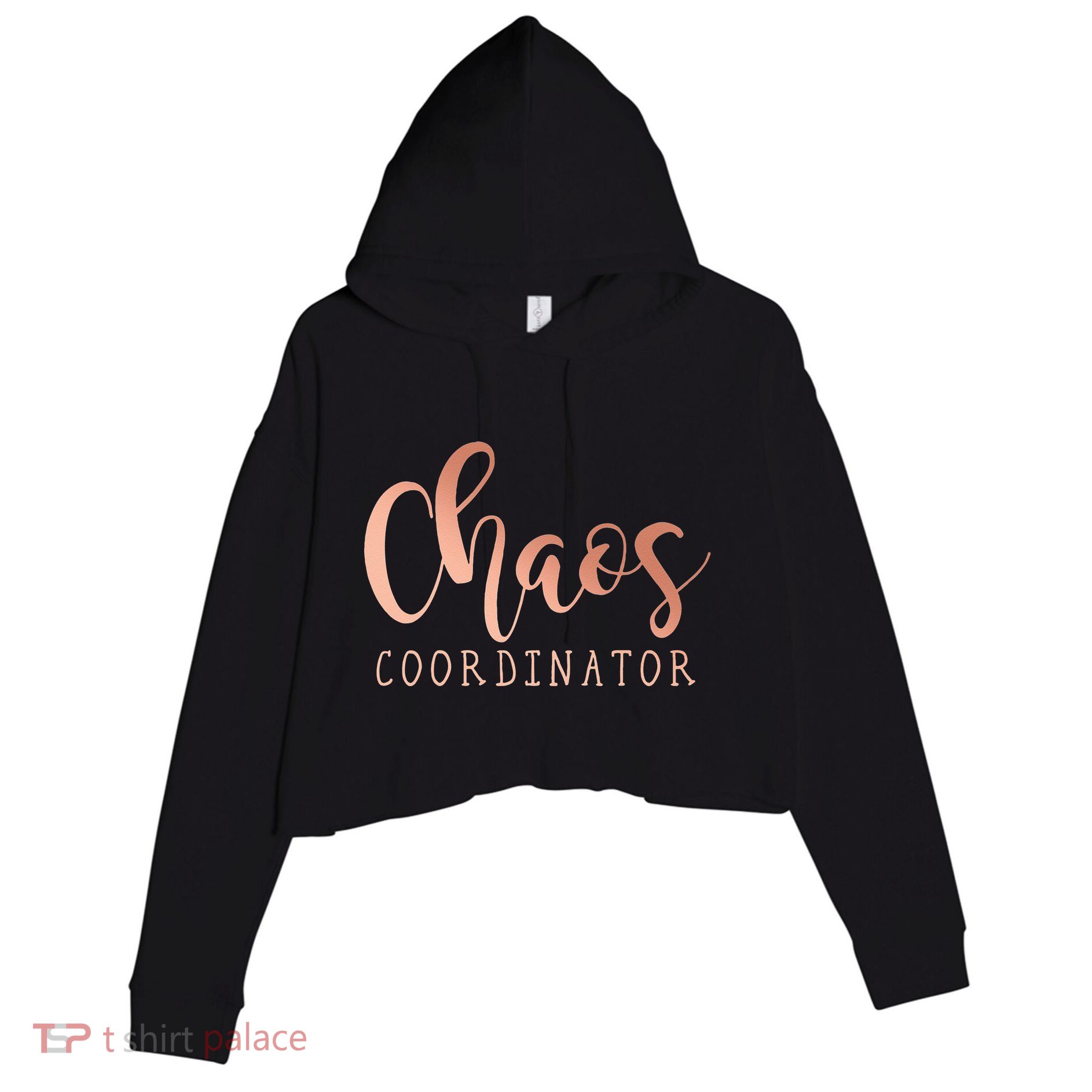 Chaos Coordinator Crop Fleece Hoodie