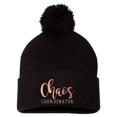Chaos Coordinator Pom Pom 12in Knit Beanie