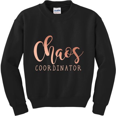 Chaos Coordinator Kids Sweatshirt