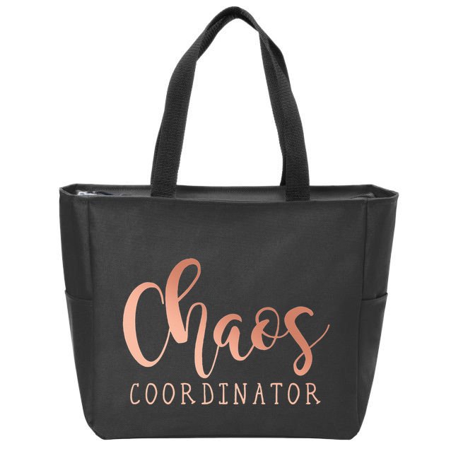 Chaos Coordinator Zip Tote Bag