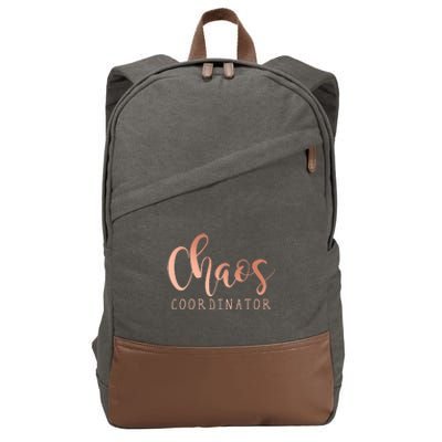 Chaos Coordinator Cotton Canvas Backpack