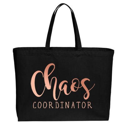 Chaos Coordinator Cotton Canvas Jumbo Tote