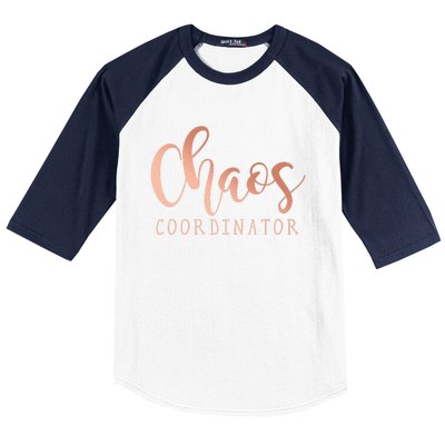 Chaos Coordinator Baseball Sleeve Shirt