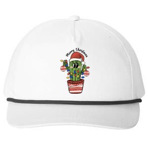 Christmas Cactus Cute Comfort Christmas Snapback Five-Panel Rope Hat