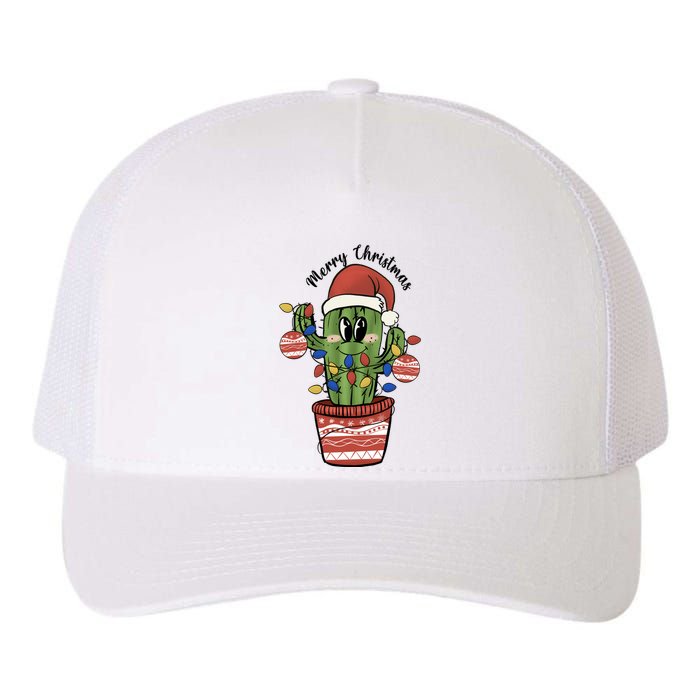 Christmas Cactus Cute Comfort Christmas Yupoong Adult 5-Panel Trucker Hat