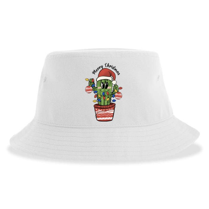 Christmas Cactus Cute Comfort Christmas Sustainable Bucket Hat