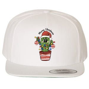 Christmas Cactus Cute Comfort Christmas Wool Snapback Cap