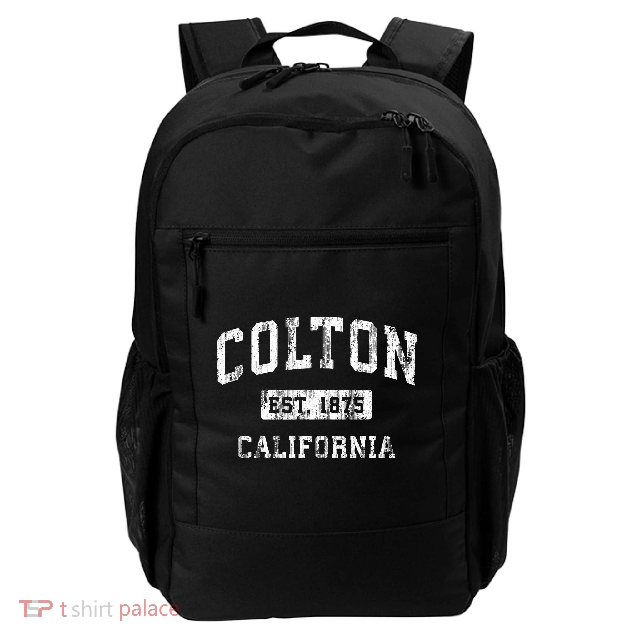 Colton California Ca Vintage Established Sports Backpack