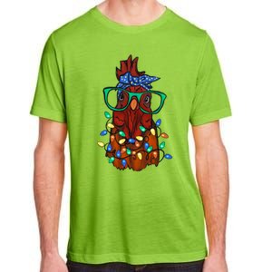 Christmas Chicken Cute Comfort Christmas Adult ChromaSoft Performance T-Shirt